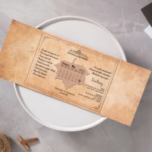 10543 Ekonomik Düğün Davetiyesi Modeli