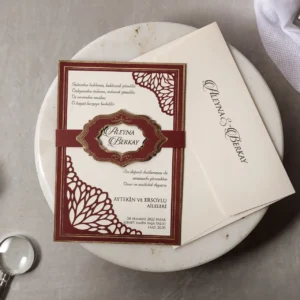 8392 Wedding Düğün Davetiyesi Modeli
