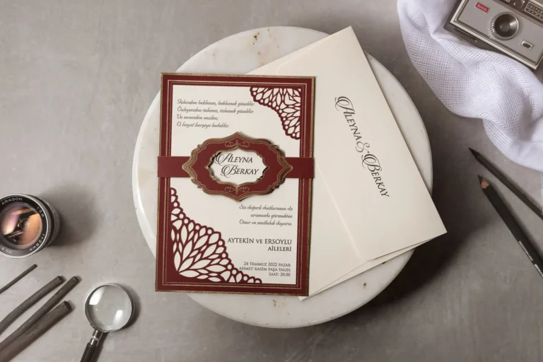 8392 Wedding Düğün Davetiyesi Modeli