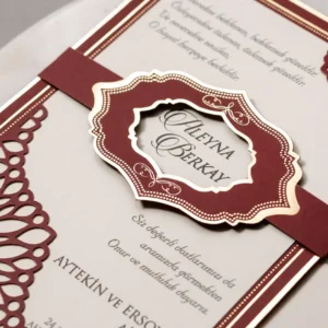 8392 Wedding Düğün Davetiyesi Modeli