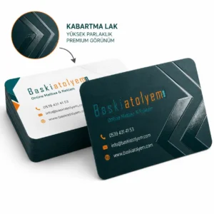 Kabartma Laklı Kartvizit Baskısı